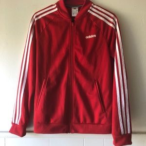 Adidas Red Track Jacket SZ Small